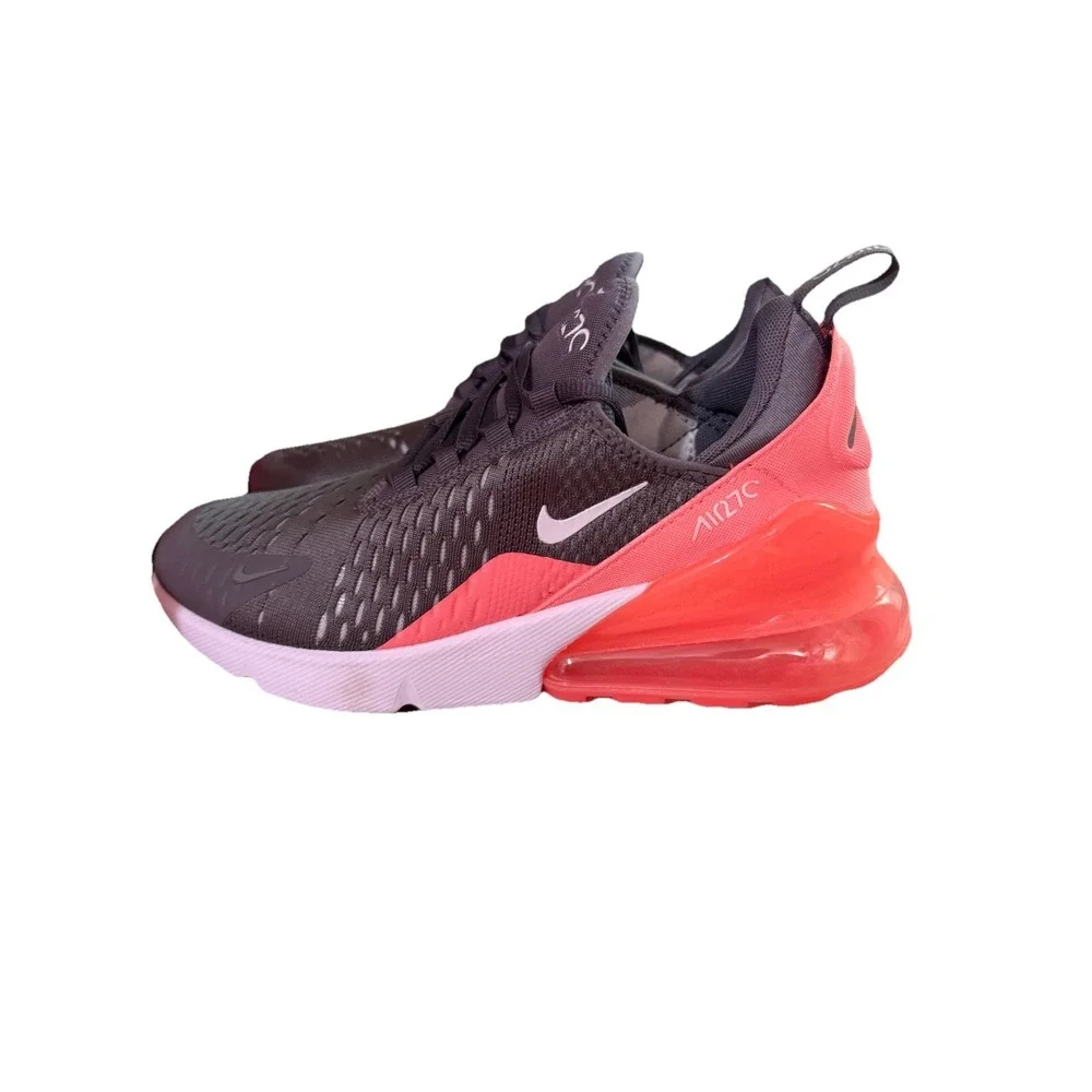 Nike Air Max 270 Running Gray Orange | 943346- 001 Size 5Y